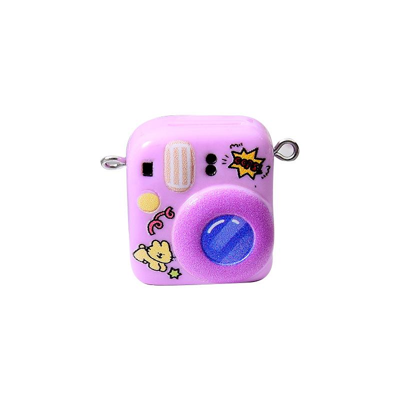 Máy ảnh động vật macaron resin, phụ kiện DIY, mô hình mini (NX-610)