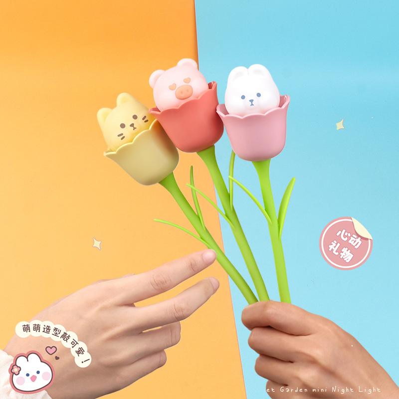 创意时尚花束 个性小台灯学生卧室床头灯装饰小夜灯简约现代