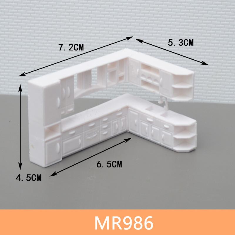 Bộ Nội Thất Nhà Bếp Nhà Tắm Mini Tỷ Lệ 1:50 (MH-240)