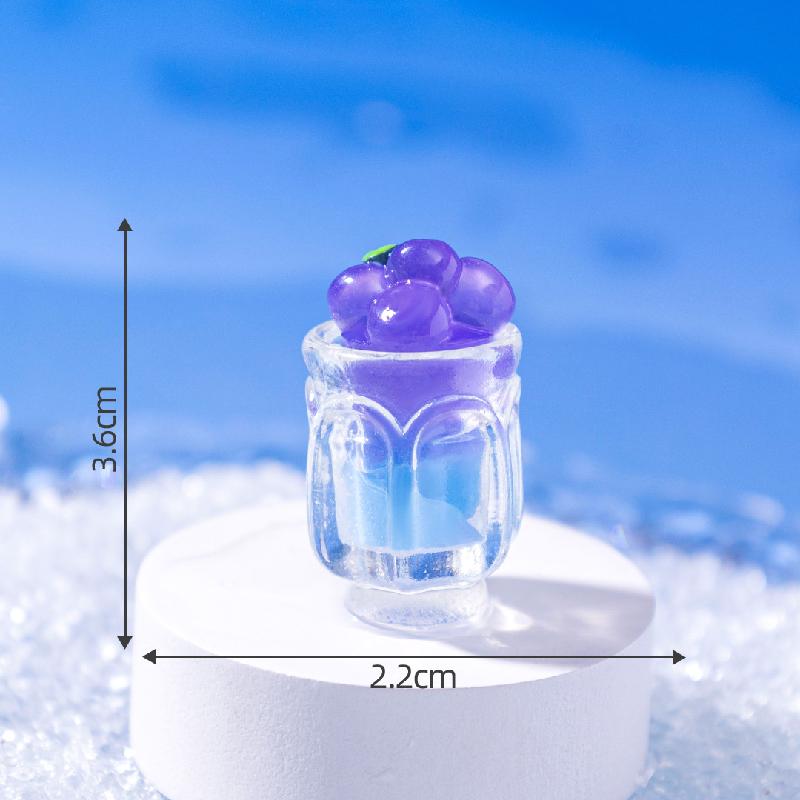 Tiểu cảnh đáy cốc đá mùa hè phát sáng DIY, phụ kiện tiểu cảnh mini treo bàn garden cute (ZC-1429)