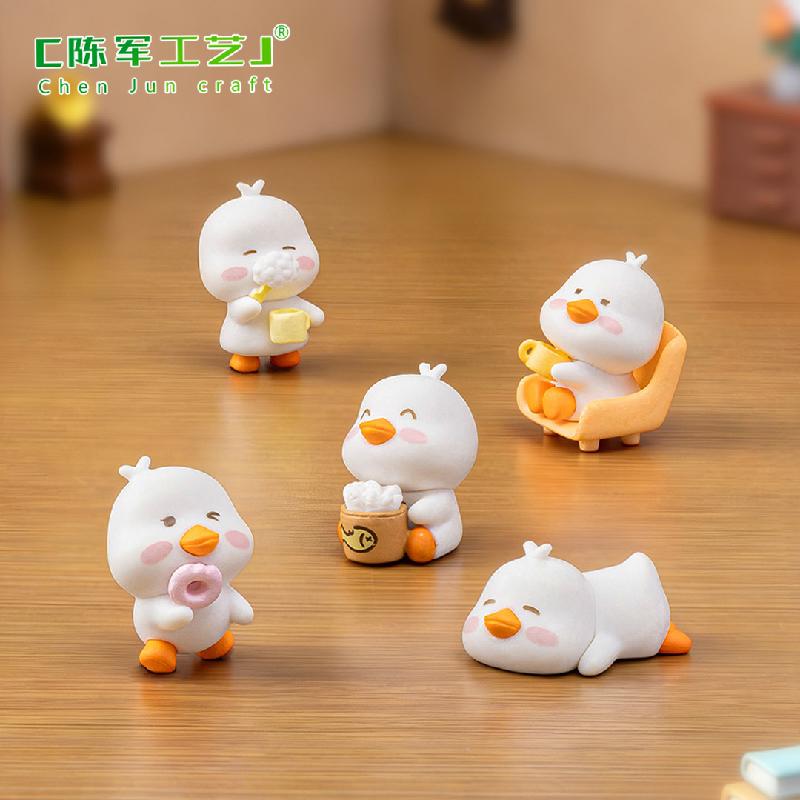 Phụ Kiện Tiểu Cảnh Tiểu cảnh vịt nhỏ vui vẻ, phụ kiện trang trí nhà búp bê (ZC-336)