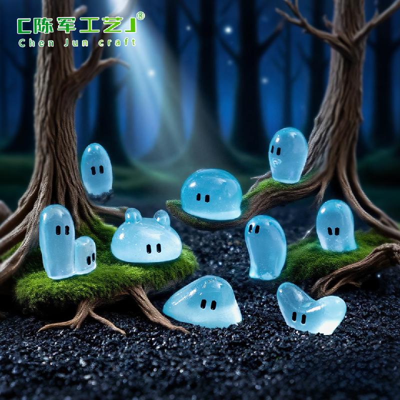 Phụ Kiện Tiểu Cảnh 跨境新品微景观创意半透明露珠精灵萌粒 DIY装饰品配件桌面小摆件