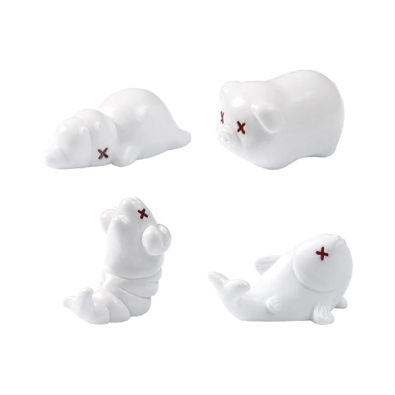 Tiểu cảnh gà quay vịt quay DIY, phụ kiện tiểu cảnh mini bàn garden food cute resin (ZC-1383)