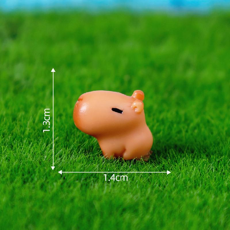 Mô hình chuột lang Capybara mini dễ thương, trang trí xe và bàn (ZC-1084)