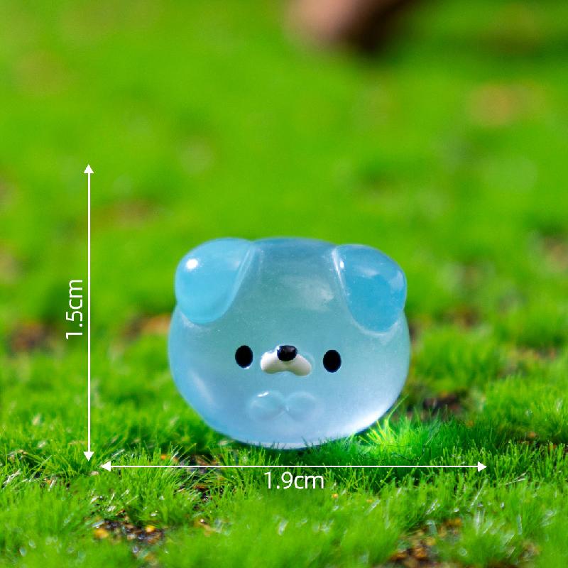 Tiểu cảnh thú tròn phát sáng DIY, phụ kiện tiểu cảnh mini treo bàn garden cute (ZC-1336)