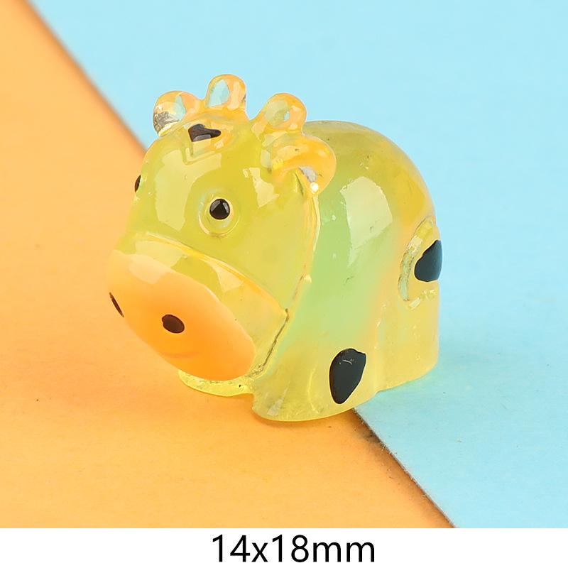 Charm bò sữa phát sáng DIY trang trí điện thoại (FF-482)