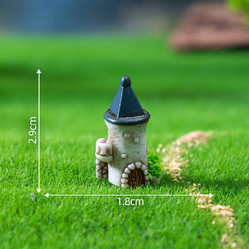 Tiểu cảnh lâu đài cổ mini DIY, phụ kiện resin tiểu cảnh bàn nhỏ dễ thương (ZC-730)
