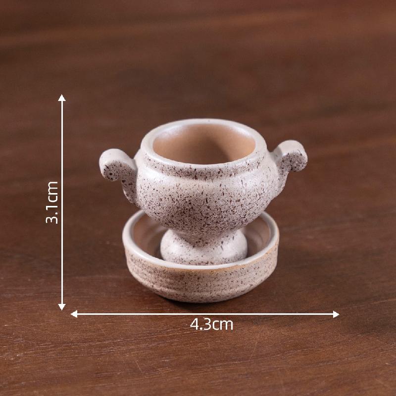 Tiểu cảnh bát, nồi giả ăn được DIY, phụ kiện bàn tiểu cảnh mini (ZC-742)