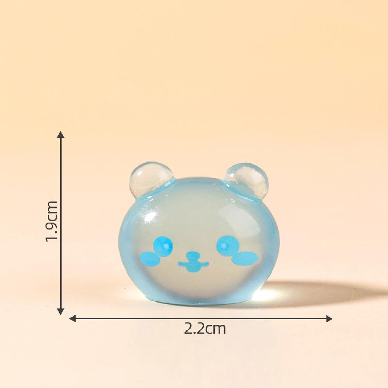 Tiểu cảnh mèo & thỏ phát sáng DIY, phụ kiện tiểu cảnh mini resin garden treo bàn đáng yêu cute (ZC-1466)