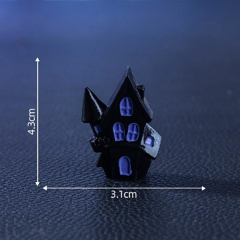 Tiểu cảnh lâu đài, bí ngô Halloween, DIY, phụ kiện bàn mini tiểu cảnh sáng tạo (ZC-152)