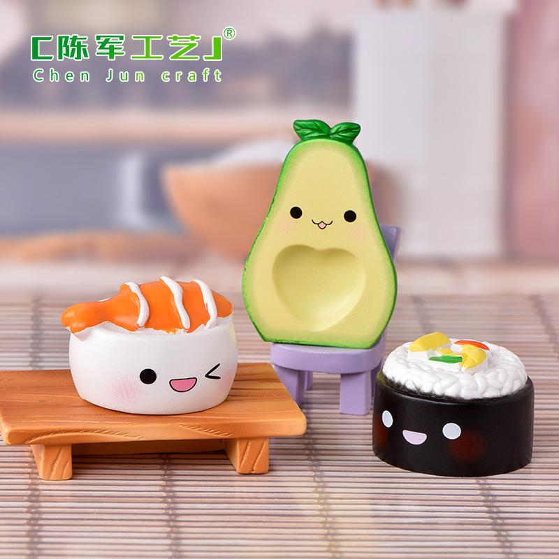 Tiểu cảnh cảm xúc: búp bê, bơ, sushi trang trí mini (ZC-929)