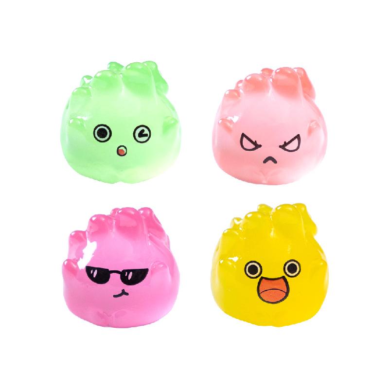 Tiểu cảnh lửa Halloween phát sáng DIY, phụ kiện tiểu cảnh mini treo bàn resin cute (ZC-1428)