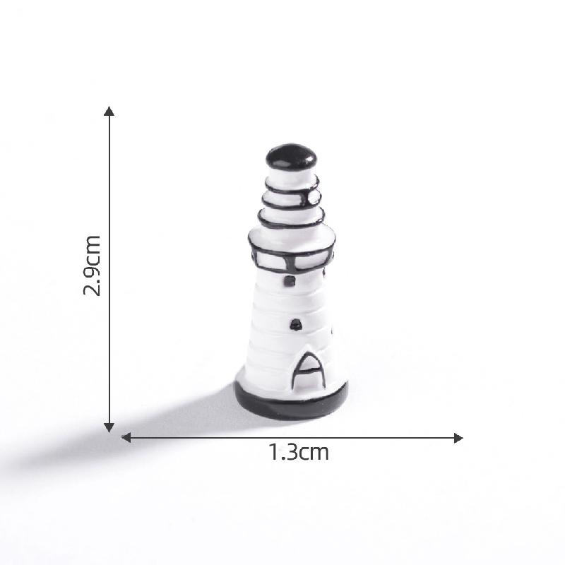 Đèn hải đăng, bãi biển Địa Trung Hải mini DIY, phụ kiện bàn tiểu cảnh sáng tạo (ZC-78)