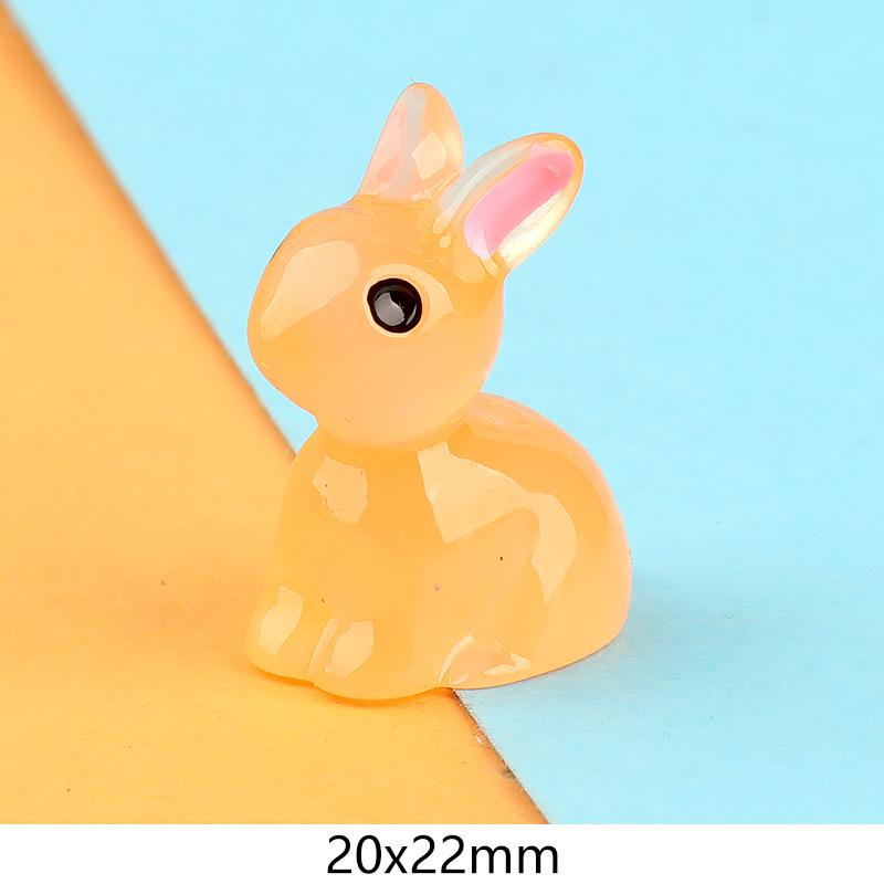 Charm thỏ phát sáng DIY trang trí tiểu cảnh (FF-370)