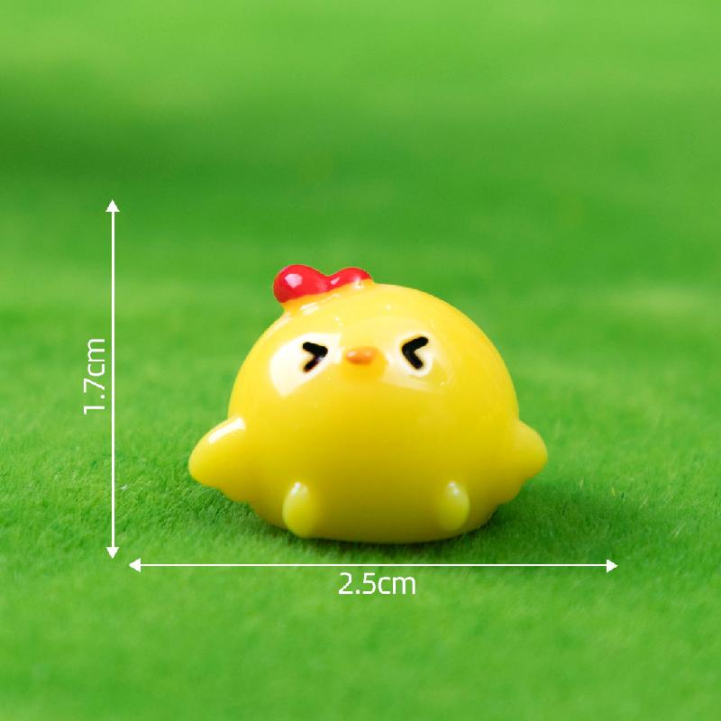 Tiểu cảnh gà con DIY, phụ kiện tiểu cảnh mini bàn treo resin đáng yêu (ZC-1083)