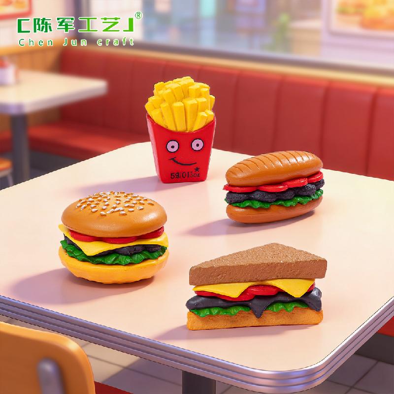 Phụ Kiện Tiểu Cảnh Tiểu cảnh bánh hamburger và sushi, phụ kiện trang trí mini (ZC-490)