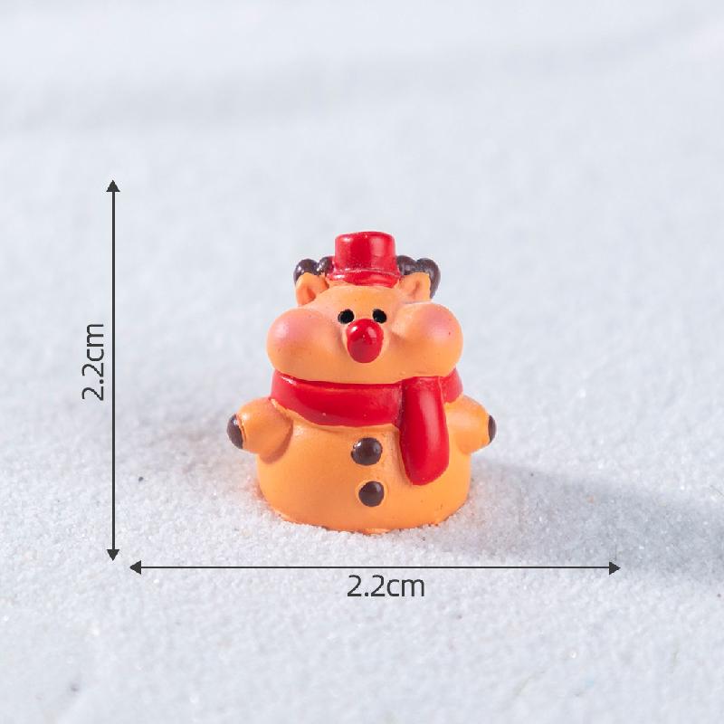 微景观创意圣诞小麋鹿雪地造景 DIY装饰品配件迷你车载桌面小摆件