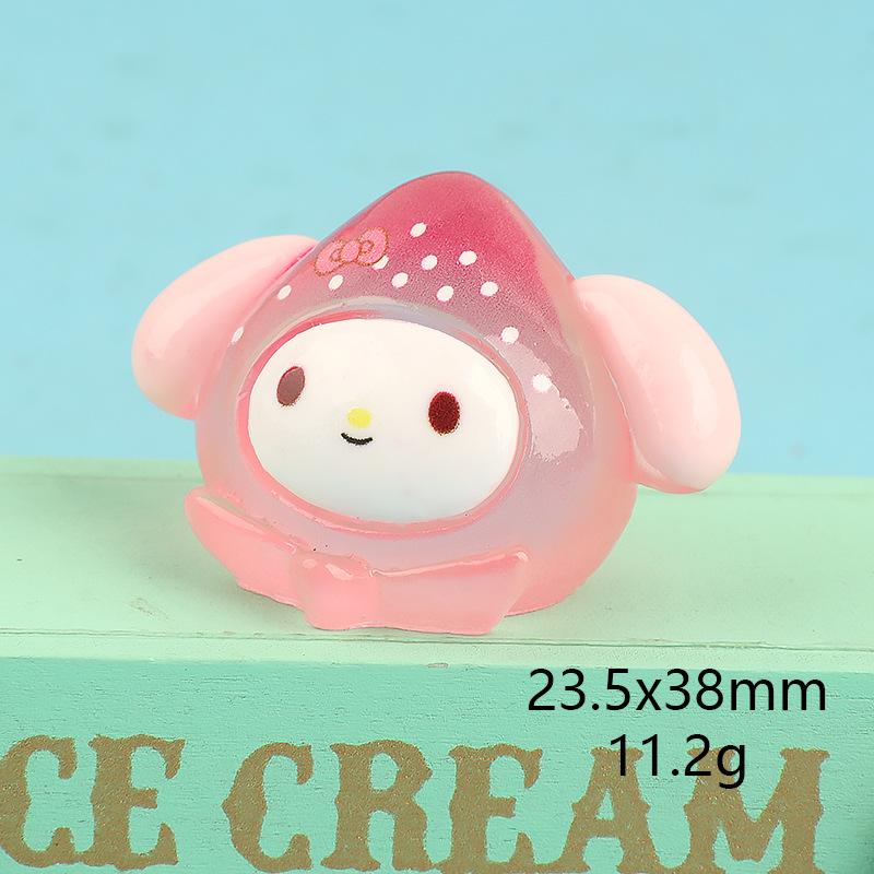 Charm trái cây phát sáng DIY trang trí tóc (FF-411)