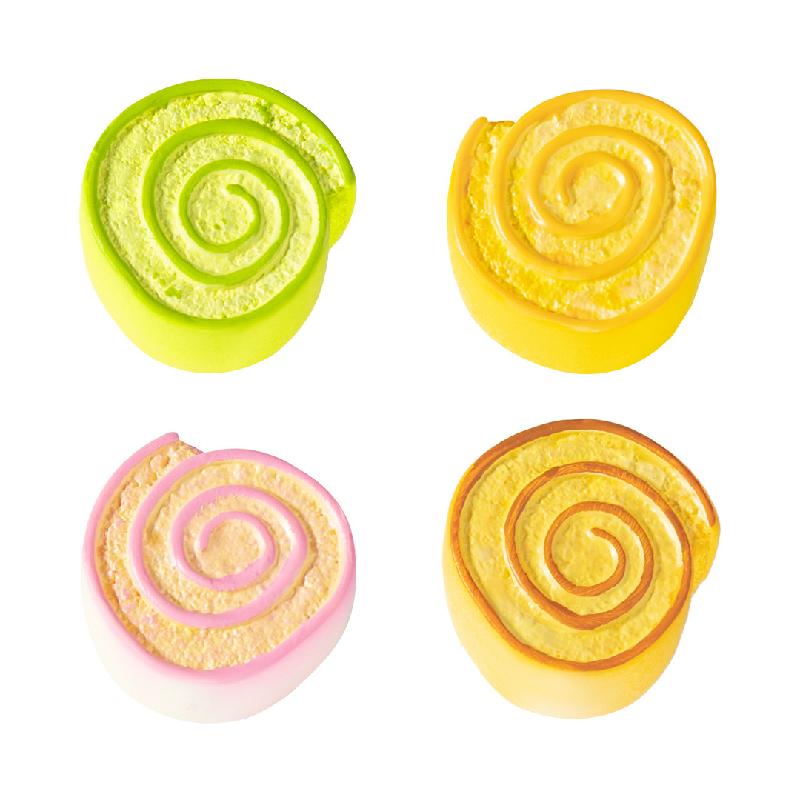 Tiểu cảnh bánh Swiss roll DIY, phụ kiện tiểu cảnh mini fridge magnet cream glue cute (ZC-1139)