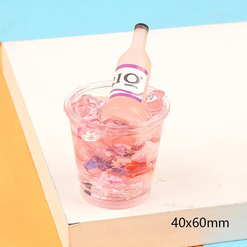 DIY新夜光双色冰桶饮料瓶酒瓶夏季饰品配件 手机壳美容钥匙扣材料