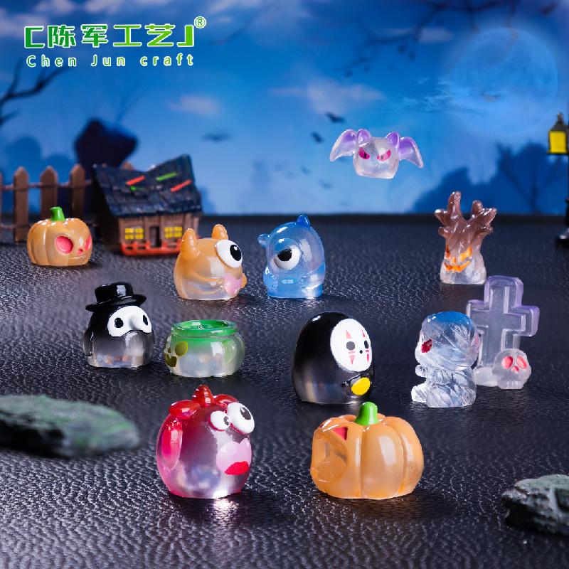 Quái vật Halloween và bí ngô mini - phụ kiện trang trí DIY cho nhà búp bê, mô hình nhỏ dễ thương xuất khẩu (ZC-1409)