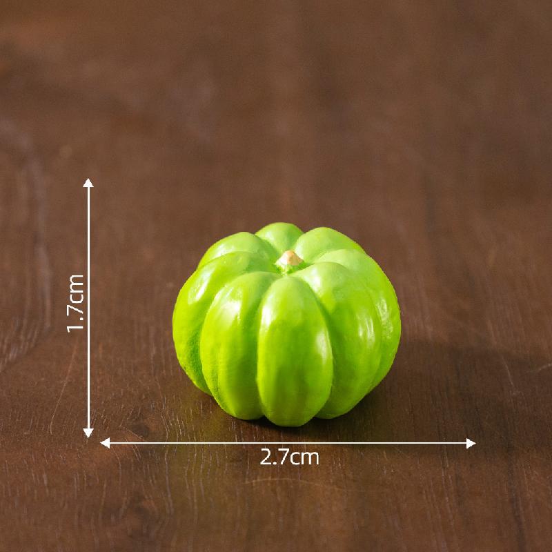 Tiểu cảnh bí ngô, ớt giả ăn được DIY, kẹp tóc, phụ kiện tiểu cảnh mini (ZC-681)
