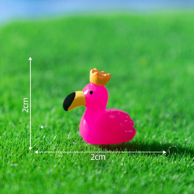 Tiểu cảnh hồng hạc DIY, phụ kiện tiểu cảnh mini garden resin đáng yêu micro landscape (ZC-1345)