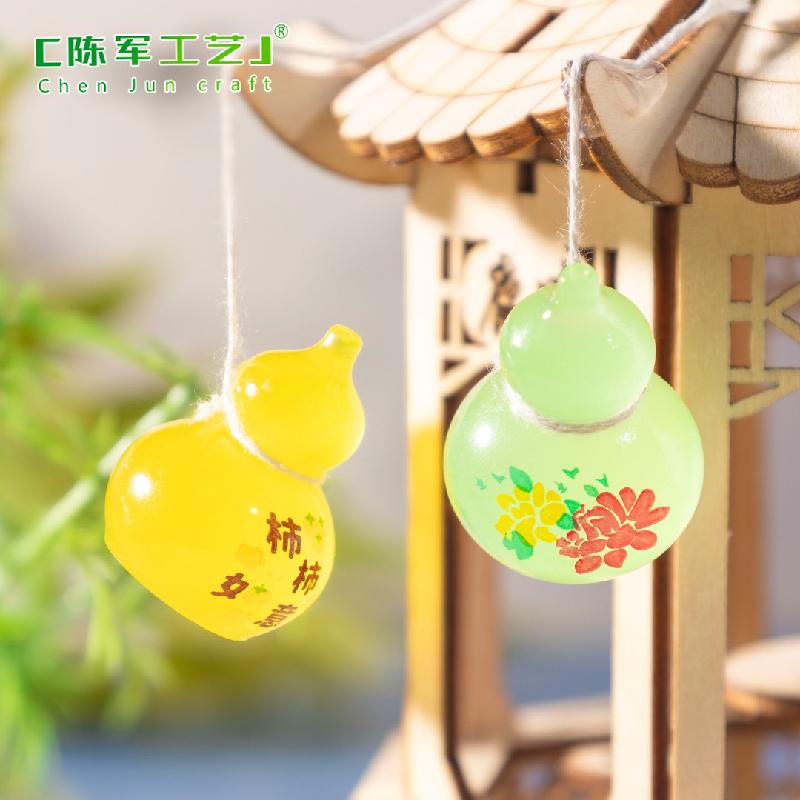 Phụ Kiện Tiểu Cảnh 微景观创意夜光发财福禄葫芦 DIY装饰品挂配件迷你车载桌面小摆件
