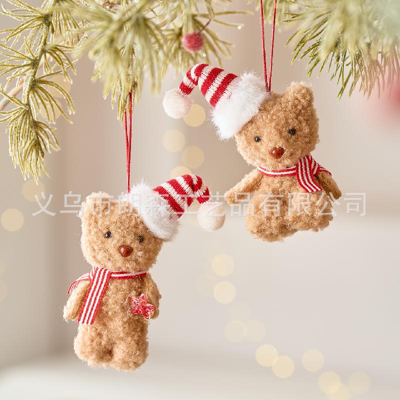 Trang Trí Noel Phụ kiện trang trí Giáng Sinh nhỏ, gấu bông mini, đồ treo cây thông Noel, tạo không khí lễ hội tại nhà