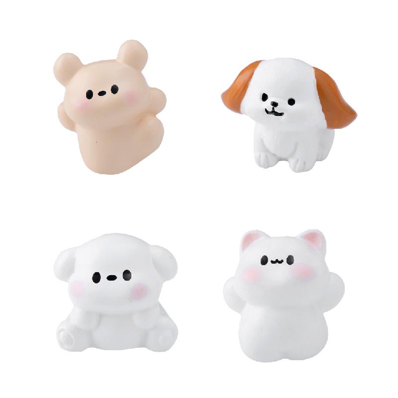 Tiểu cảnh mèo, chó dễ thương, búp bê DIY, phụ kiện bàn tiểu cảnh mini (ZC-569)