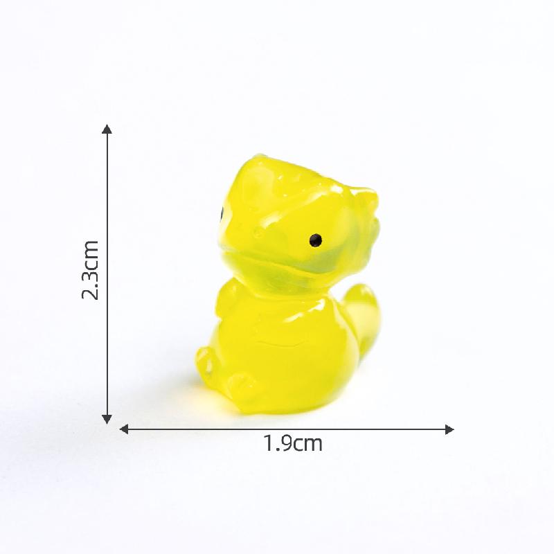 Tiểu cảnh thằn lằn mắt to nhỏ phát sáng DIY, phụ kiện tiểu cảnh mini treo bàn resin cute (ZC-1432)