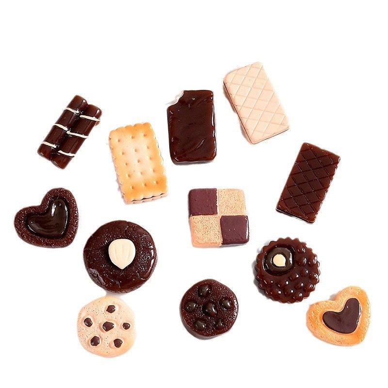 Tiểu cảnh chocolate DIY, phụ kiện handmade mini, fridge magnet, craft cute (ZC-1104)