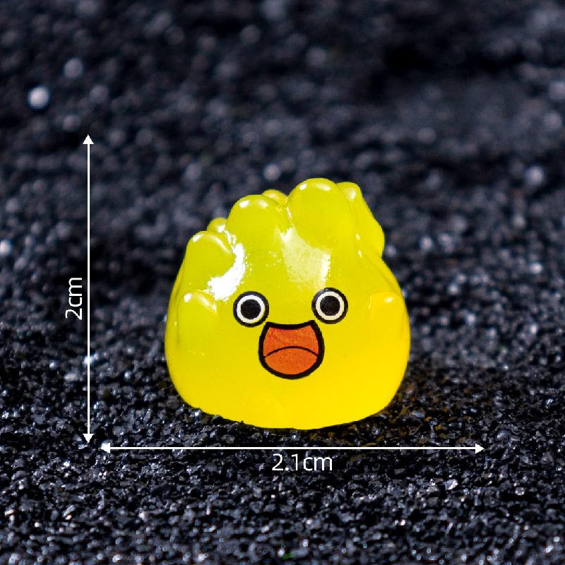 Tiểu cảnh lửa Halloween phát sáng DIY, phụ kiện tiểu cảnh mini treo bàn resin cute (ZC-1428)