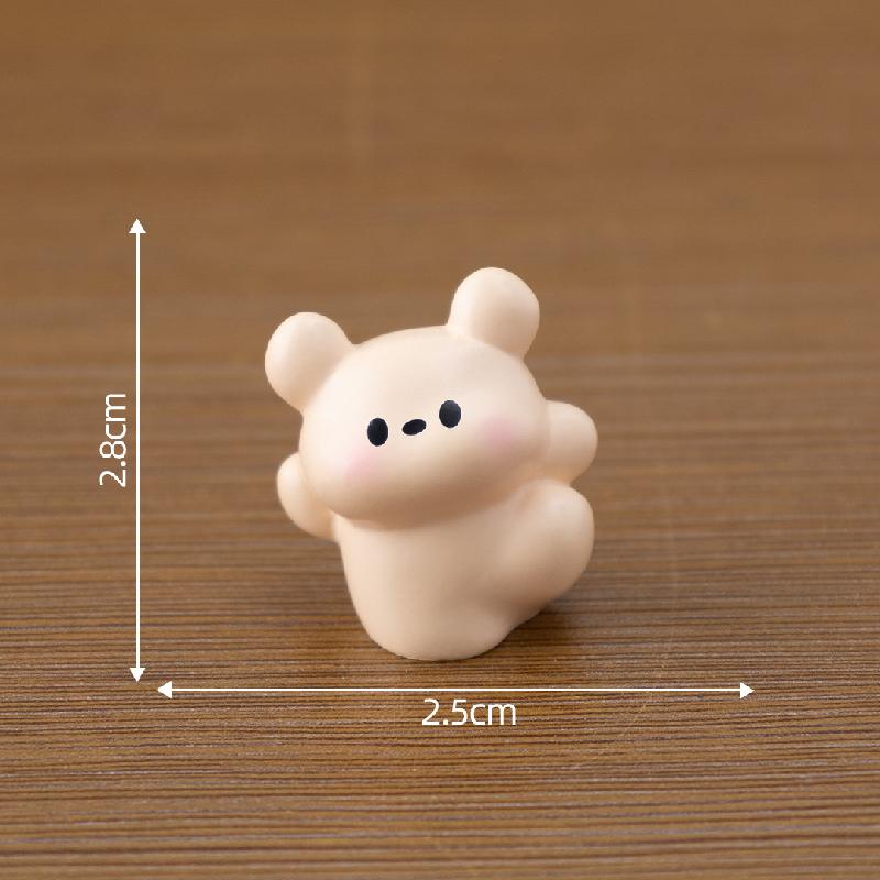 Tiểu cảnh mèo, chó dễ thương, búp bê DIY, phụ kiện bàn tiểu cảnh mini (ZC-569)