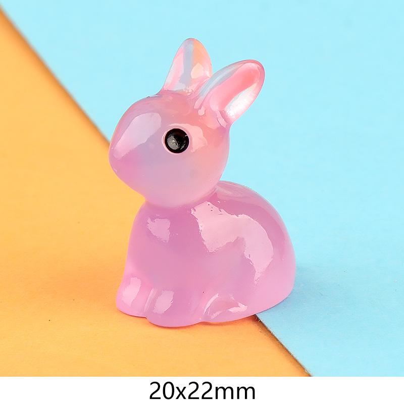 Charm thỏ phát sáng DIY trang trí tiểu cảnh (FF-370)