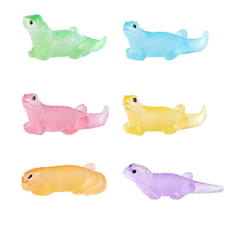 Tiểu cảnh tắc kè thực tế phát sáng DIY, phụ kiện tiểu cảnh mini moss garden resin treo bàn cute (ZC-1479)