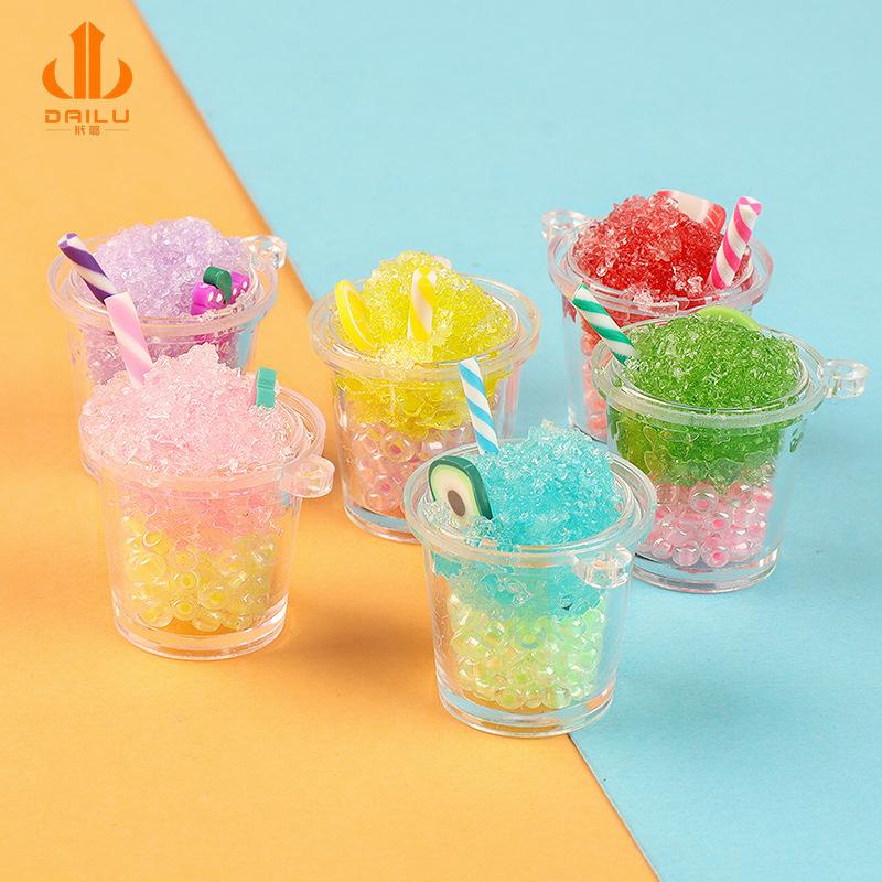 Charm LaBuBu Charm ly đá hai màu phát sáng DIY tiểu cảnh (FF-208)