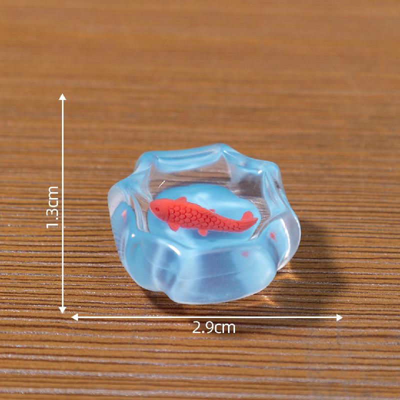 Mèo con nghịch nước đáng yêu, búp bê DIY, phụ kiện trang trí bàn tiểu cảnh mini (ZC-53)