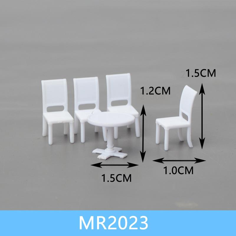 Bộ Bàn Ghế Nội Thất Mini Tỷ Lệ 1:75 (MH-124)