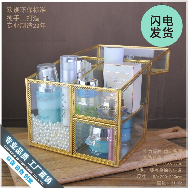 Chậu Đa Giác Hộp kính trang sức mỹ phẩm chống bụi (DG-130)