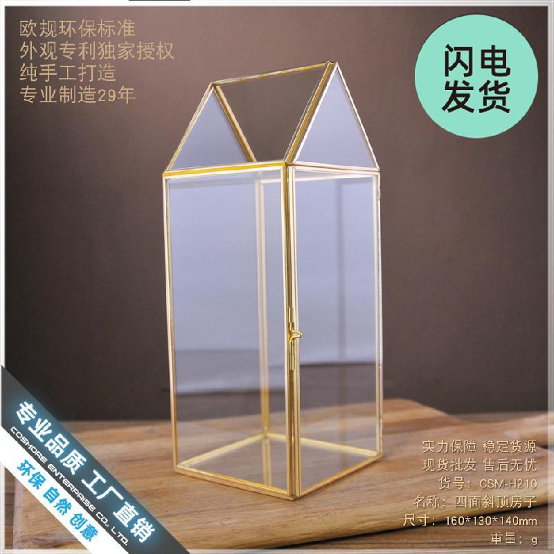 Chậu Đa Giác Chụp kính nhà nghiêng trang trí nội thất (DG-110)