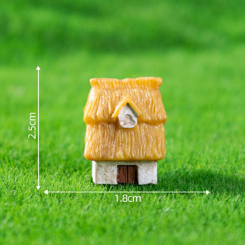 Tiểu cảnh làng nông dân, nhà rơm DIY, phụ kiện resin tiểu cảnh mini nhỏ xinh (ZC-663)