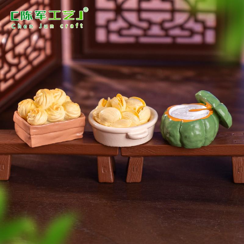 Phụ Kiện Tiểu Cảnh 微景观创意食玩小吃臭豆腐龙虾夜宵DIY装饰品配件迷你桌面小摆件