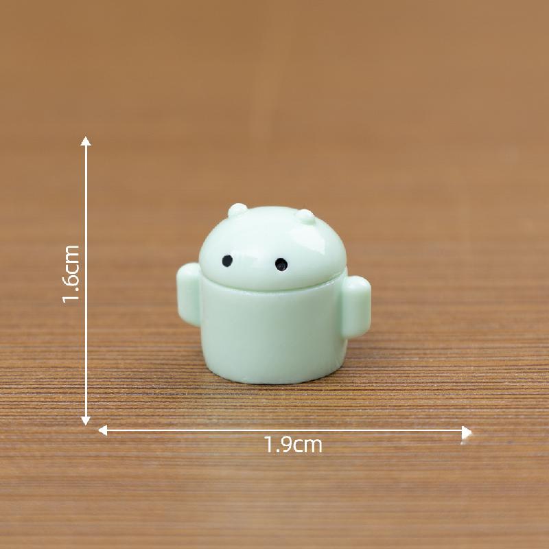 Tiểu cảnh robot mini DIY, phụ kiện tiểu cảnh mini resin treo bàn micro đáng yêu cute (ZC-1398)