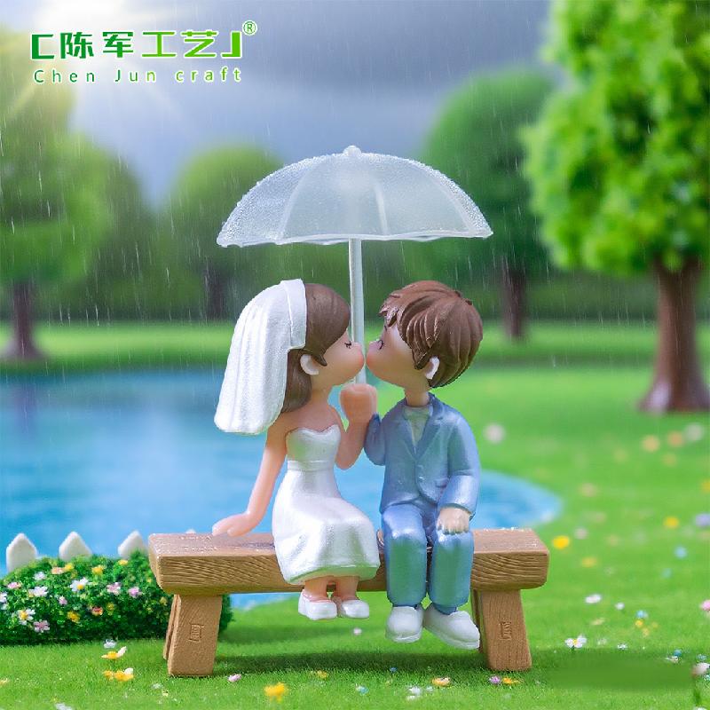 Phụ Kiện Tiểu Cảnh Cặp Đôi Cô Dâu Chú Rể Mini (PK-499)