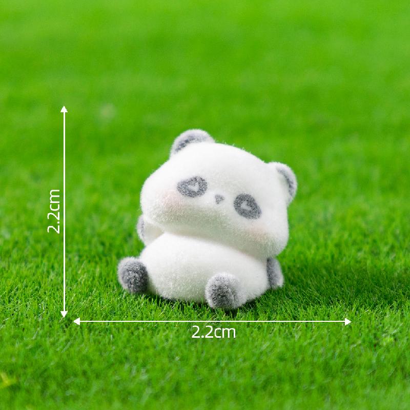 Tiểu cảnh gấu trúc dễ thương, búp bê DIY, phụ kiện bàn tiểu cảnh mini (ZC-659)