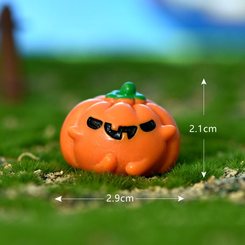 Tiểu cảnh Halloween ma và bí ngô, phụ kiện quả cầu (ZC-165)