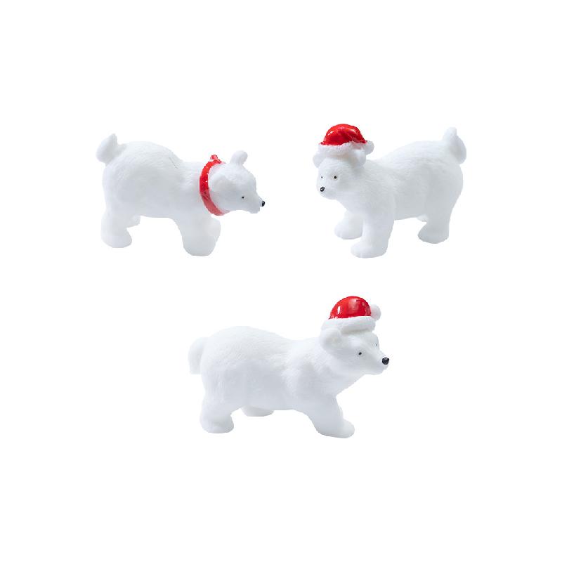Gấu Bắc Cực móc khóa trang trí tiểu cảnh Noel đáng yêu (ZC-632)