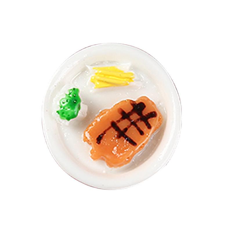 树脂仿真早餐食玩配件奶油手机壳diy材料 迷你娃娃屋配件仿真食玩