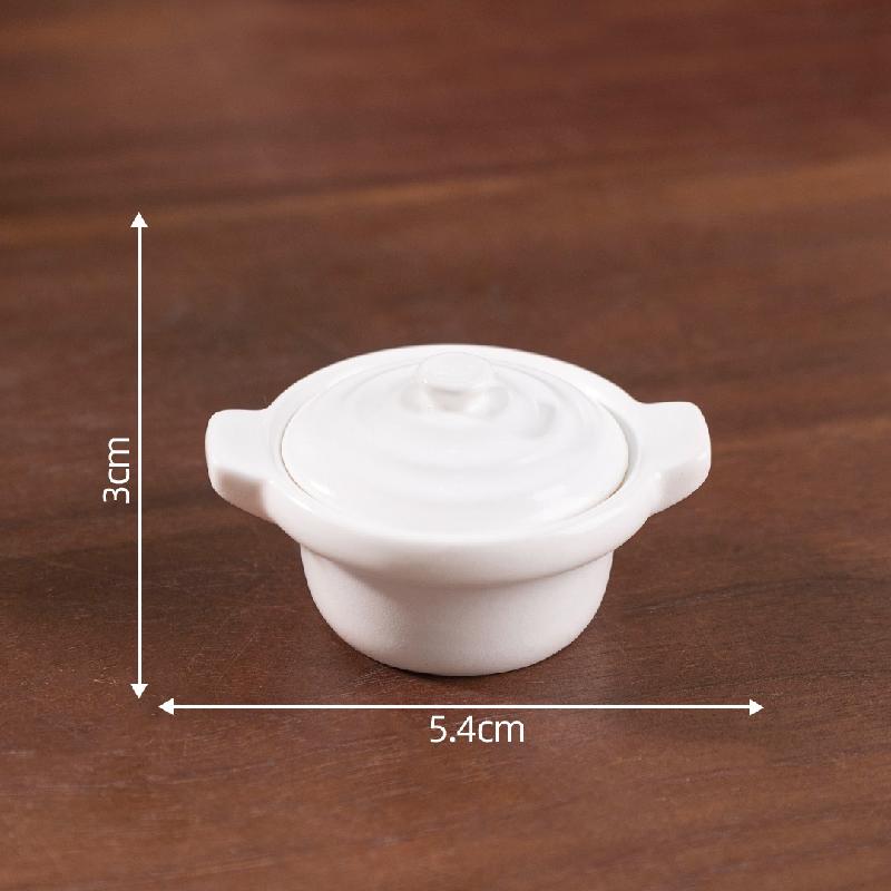 Tiểu cảnh bát, nồi giả ăn được DIY, phụ kiện bàn tiểu cảnh mini (ZC-742)